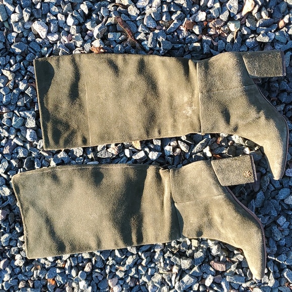 Tory Burch Suede Tall Heeled Boots Size 7 M - Picture 3 of 16